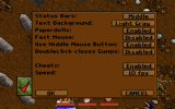 The gameplay menu